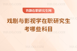 戲劇與影視學(xué)在職研究生考哪些科目