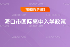 海口市國際高中入學政策